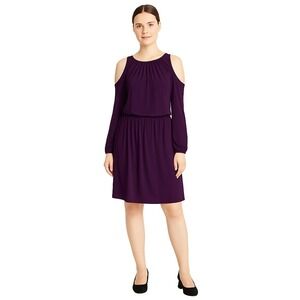 American Living Women's Plus Size 18 Relaxed Fit Cold Shoulder Cocktail Dress